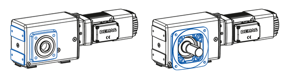 Geared motor angular