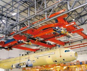 Höchste Präzision beim Transport von kompletten Flugzeugrümpfen