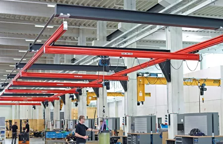 KBK single-girder suspension cranes