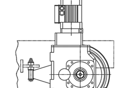 DWS wheel set in hollow profile section/as a corner-bearing travel unit