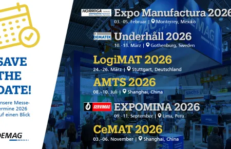 Demag Messen und Termine 2026