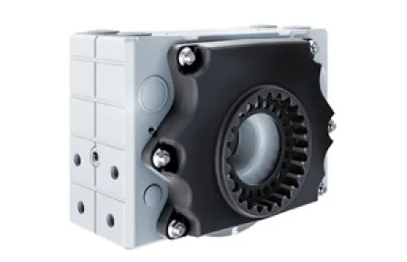 Demag Radblock DRS-M mit Drehmomentstütze.