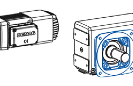 Geared motor angular